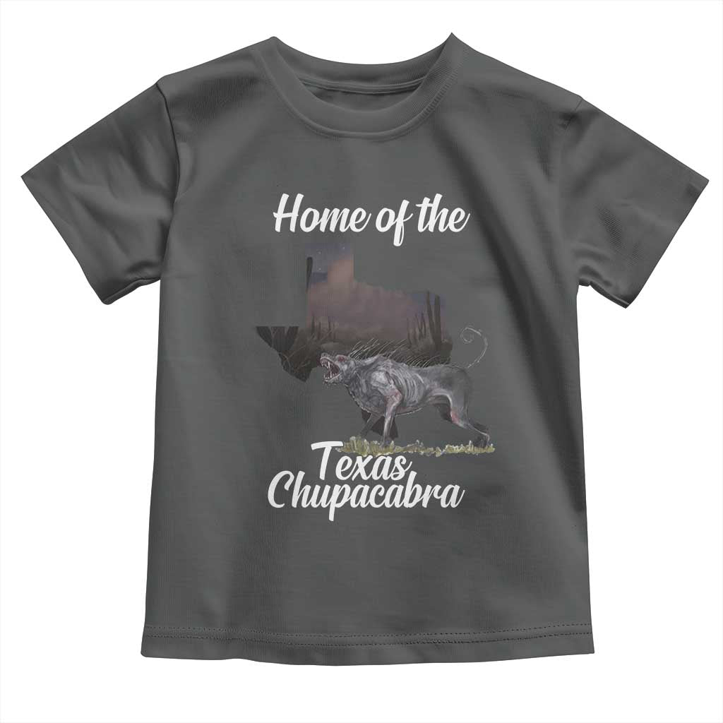 Chupacabra Toddler T Shirt Home Of The Texas Gothic Folklore Gift TS12 Dark Heather Print Your Wear