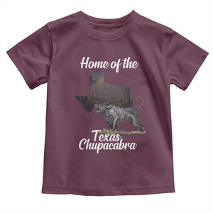 Chupacabra Toddler T Shirt Home Of The Texas Gothic Folklore Gift TS12 Maroon Print Your Wear