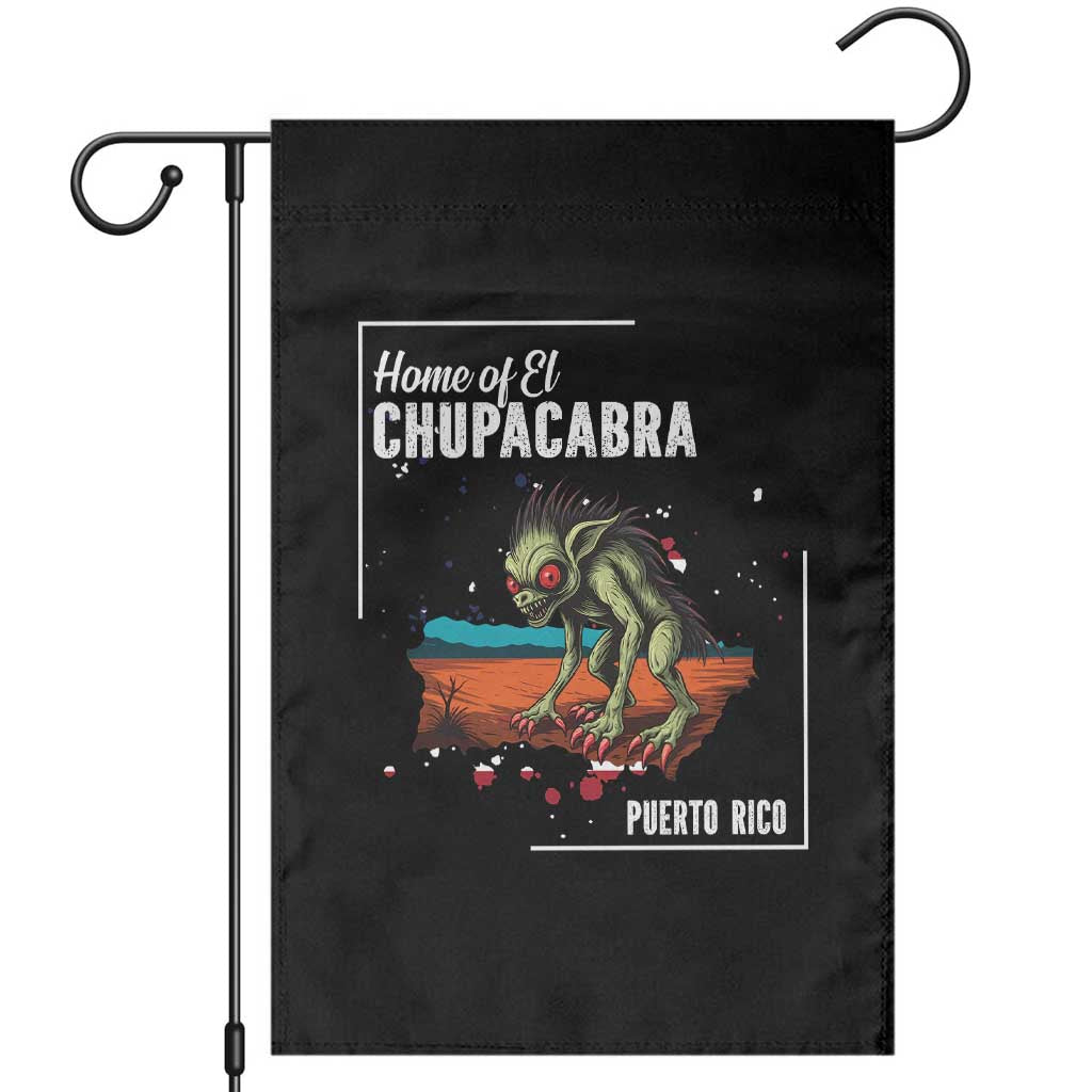 Chupacabra Garden Flag Home Of Puerto Rico Mystery Urban Legend Gift TS12 Black Print Your Wear