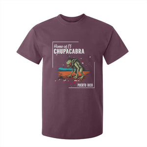 Chupacabra T Shirt For Kid Home Of Puerto Rico Mystery Urban Legend Gift TS12 Maroon Print Your Wear