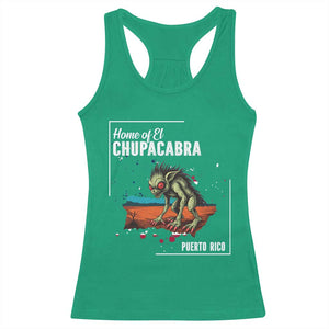 Chupacabra Racerback Tank Top Home Of Puerto Rico Mystery Urban Legend Gift TS12 Irish Green Print Your Wear