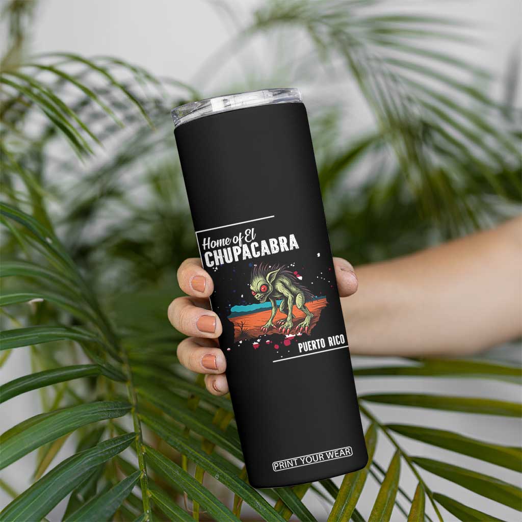 Chupacabra Skinny Tumbler Home Of Puerto Rico Mystery Urban Legend Gift TS12 Print Your Wear