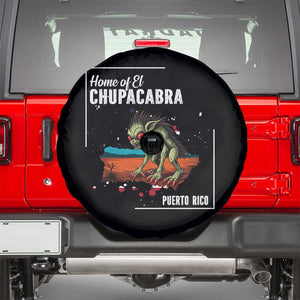 Chupacabra Spare Tire Cover Home Of Puerto Rico Mystery Urban Legend Gift TS12 Black Print Your Wear