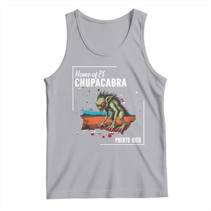 Chupacabra Tank Top Home Of Puerto Rico Mystery Urban Legend Gift TS12 Athletic Heather Print Your Wear