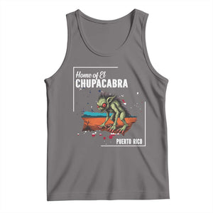 Chupacabra Tank Top Home Of Puerto Rico Mystery Urban Legend Gift TS12 Deep Heather Print Your Wear