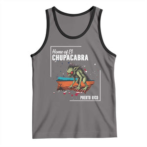 Chupacabra Tank Top Home Of Puerto Rico Mystery Urban Legend Gift TS12 Deep Heather Black Print Your Wear