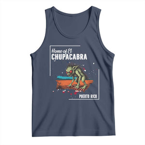 Chupacabra Tank Top Home Of Puerto Rico Mystery Urban Legend Gift TS12 Navy Print Your Wear