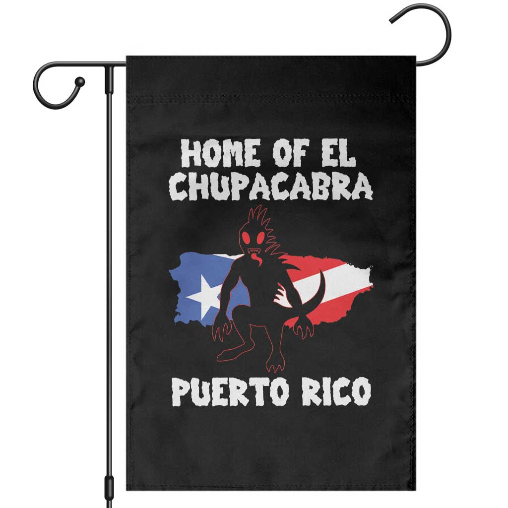 Chupacabra Garden Flag Home Of Puerto Rico Legend Gothic Horror Gift TS12 Black Print Your Wear