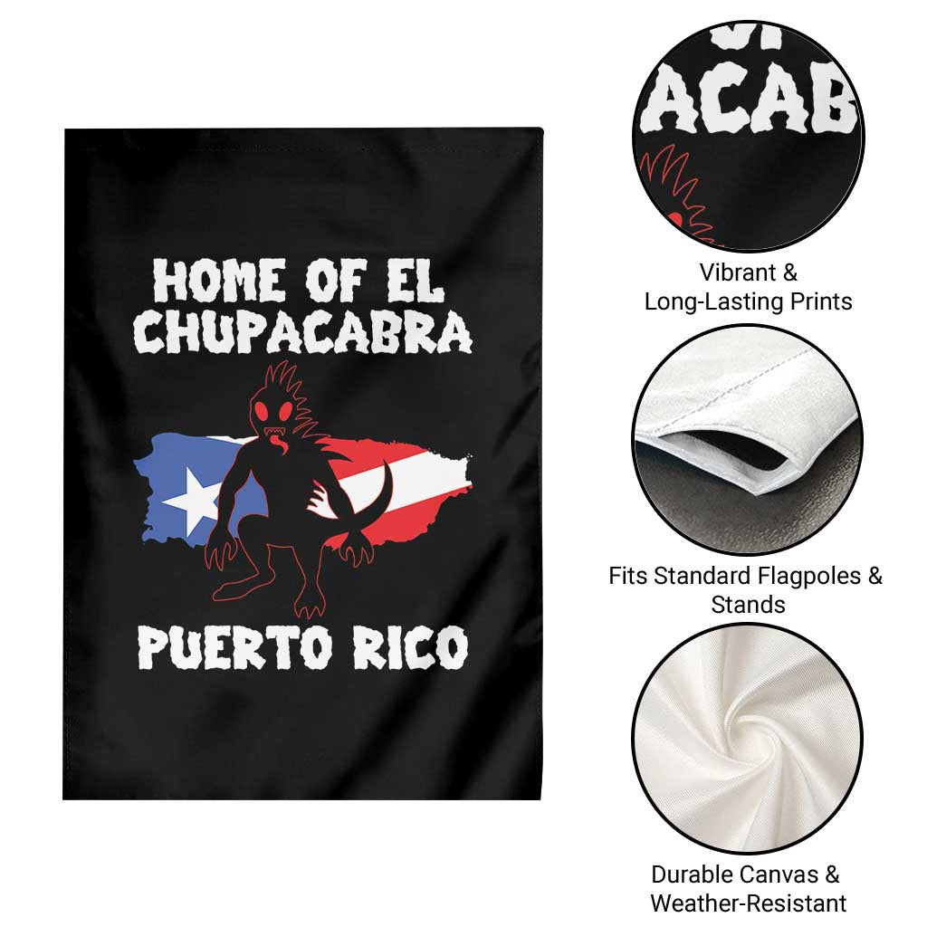 Chupacabra Garden Flag Home Of Puerto Rico Legend Gothic Horror Gift TS12 Print Your Wear