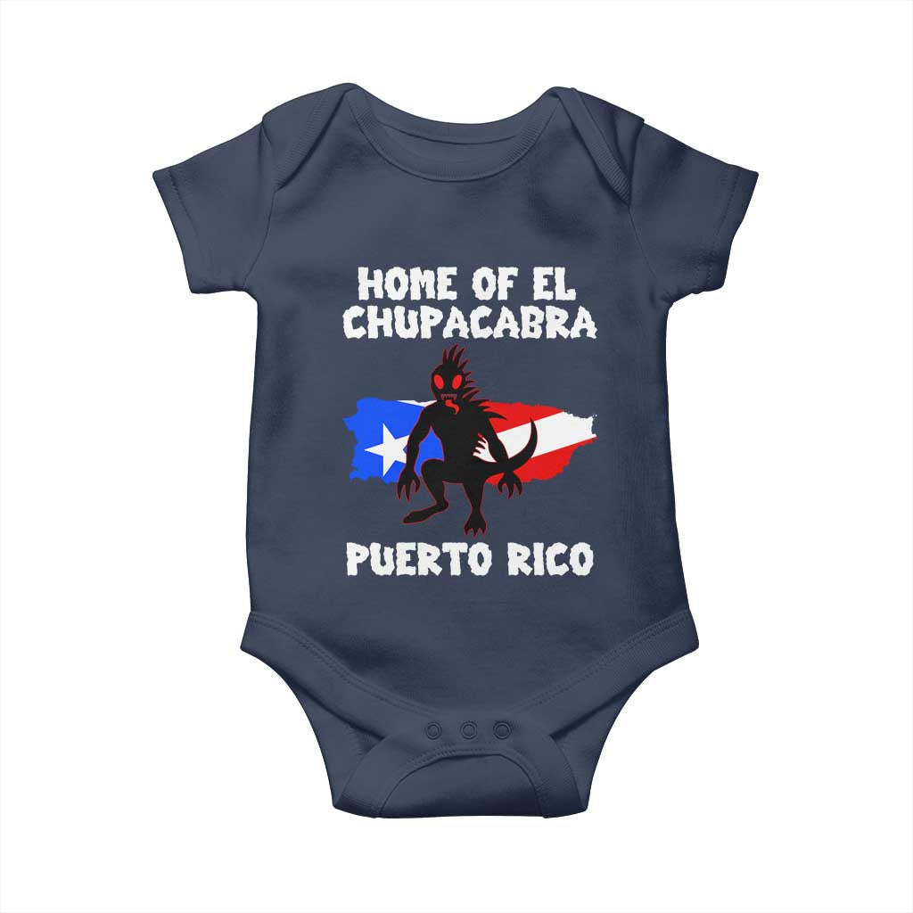Chupacabra Baby Onesie Home Of Puerto Rico Legend Gothic Horror Gift TS12 Navy Print Your Wear