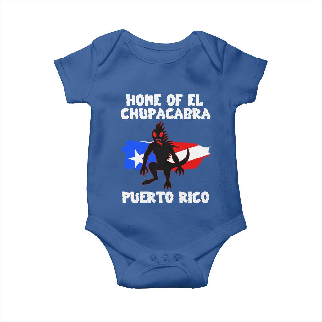 Chupacabra Baby Onesie Home Of Puerto Rico Legend Gothic Horror Gift TS12 Royal Blue Print Your Wear