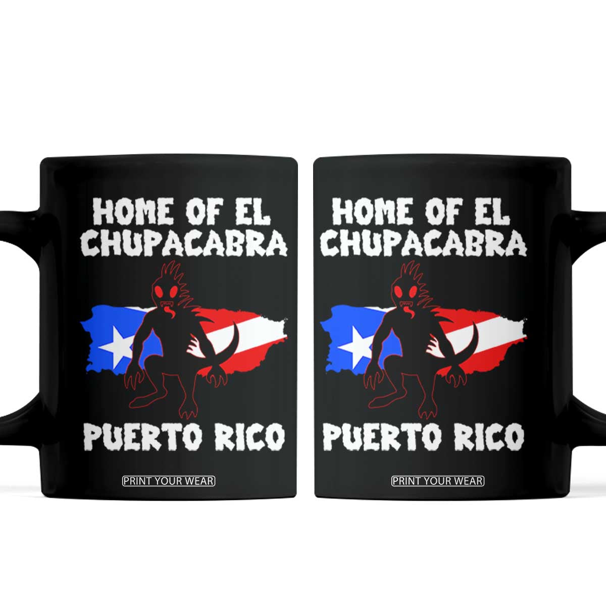 Chupacabra Coffee Mug Home Of Puerto Rico Legend Gothic Horror Gift TS12 Black Print Your Wear