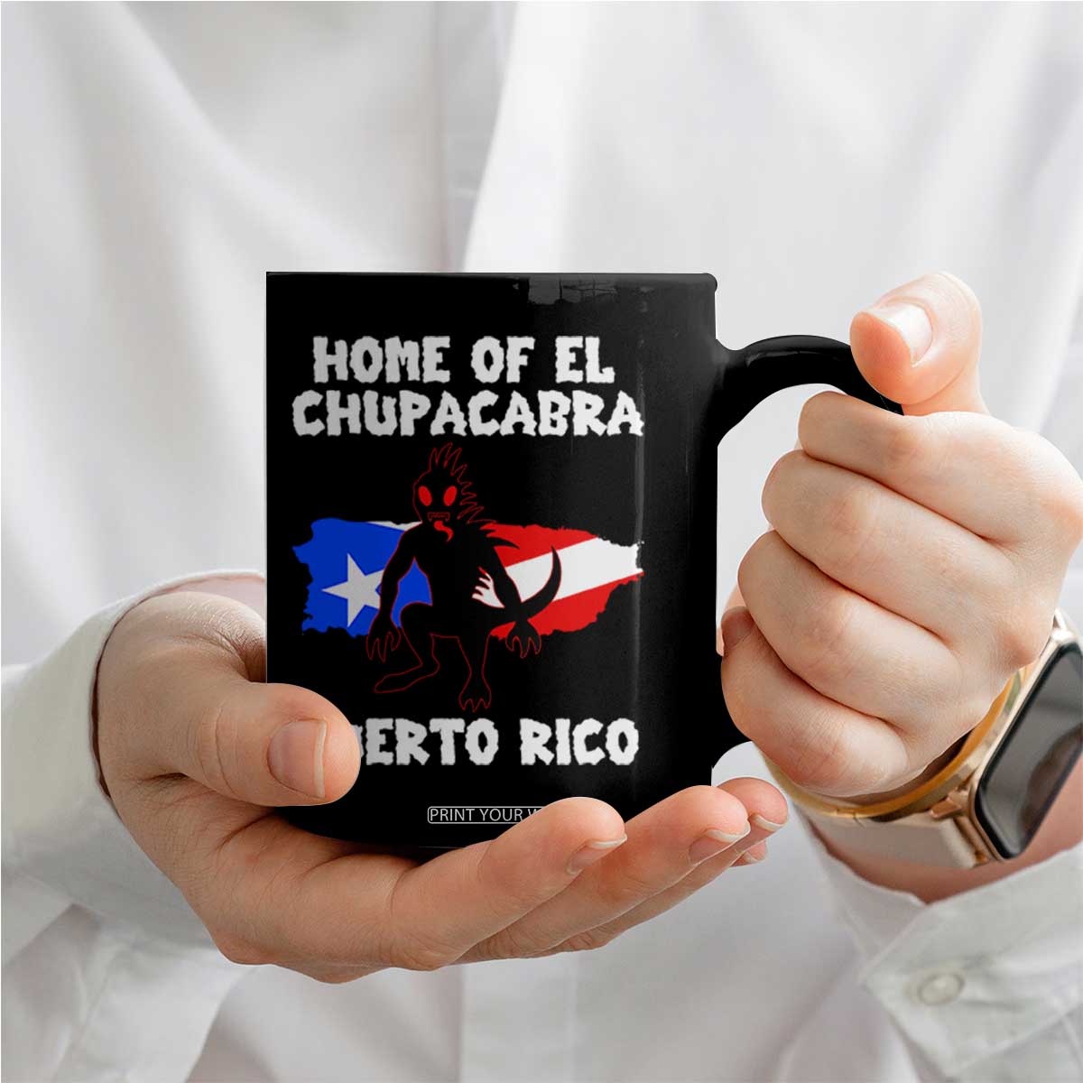 Chupacabra Coffee Mug Home Of Puerto Rico Legend Gothic Horror Gift TS12 Print Your Wear