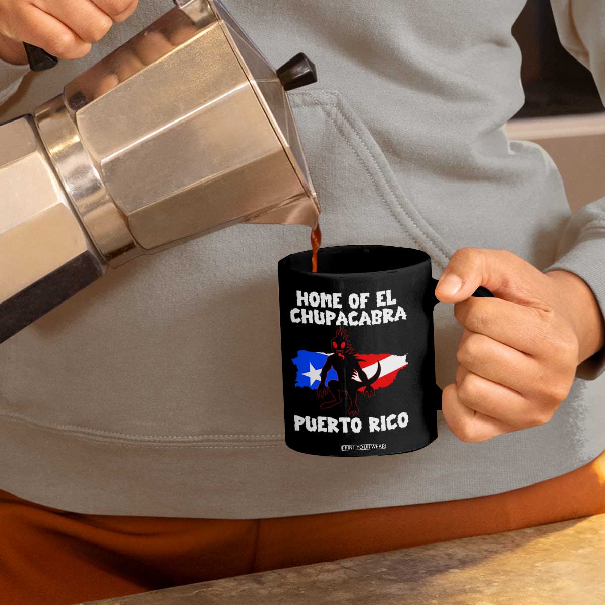 Chupacabra Coffee Mug Home Of Puerto Rico Legend Gothic Horror Gift TS12 Print Your Wear