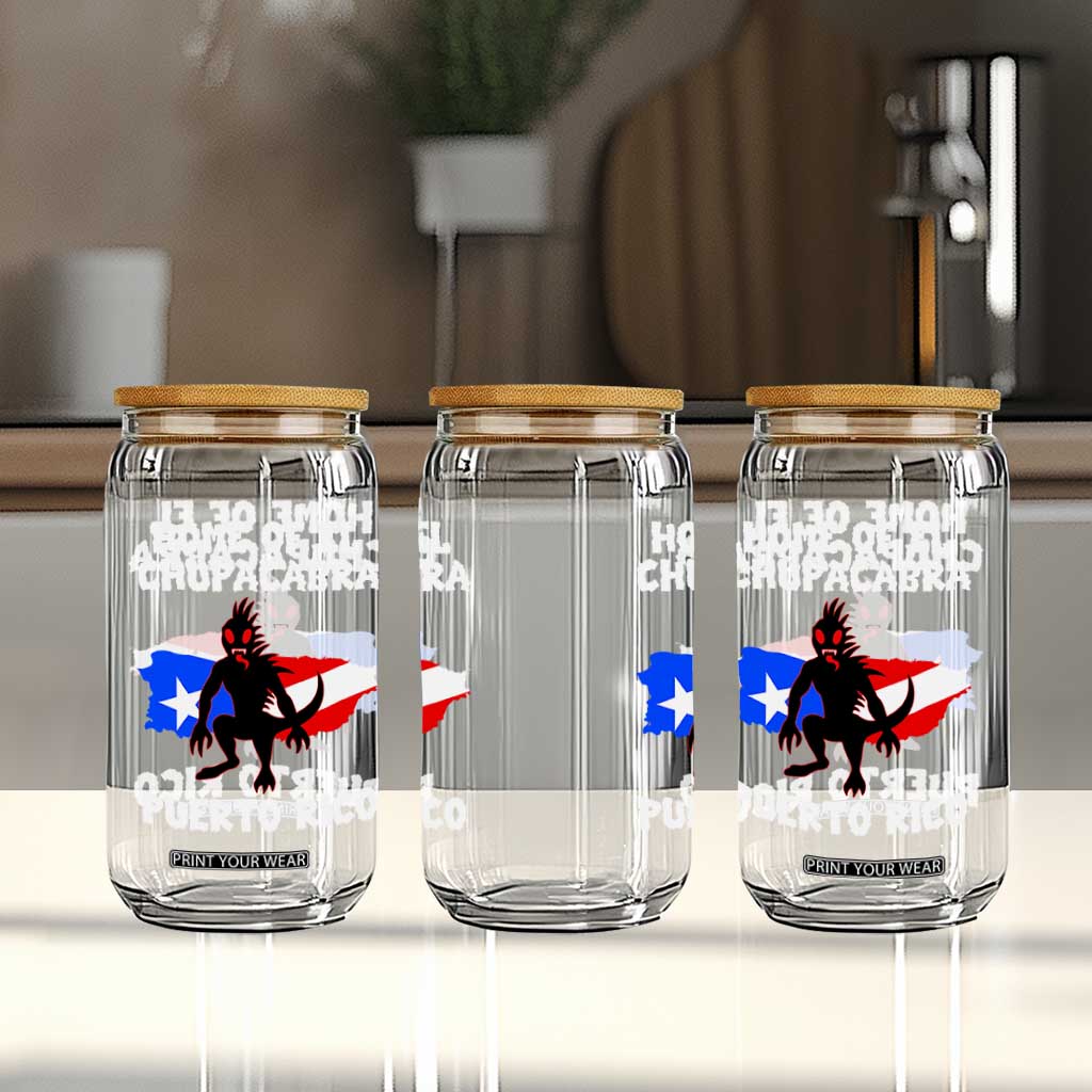 Chupacabra Glass Can Home Of Puerto Rico Legend Gothic Horror Gift TS12 Print Your Wear