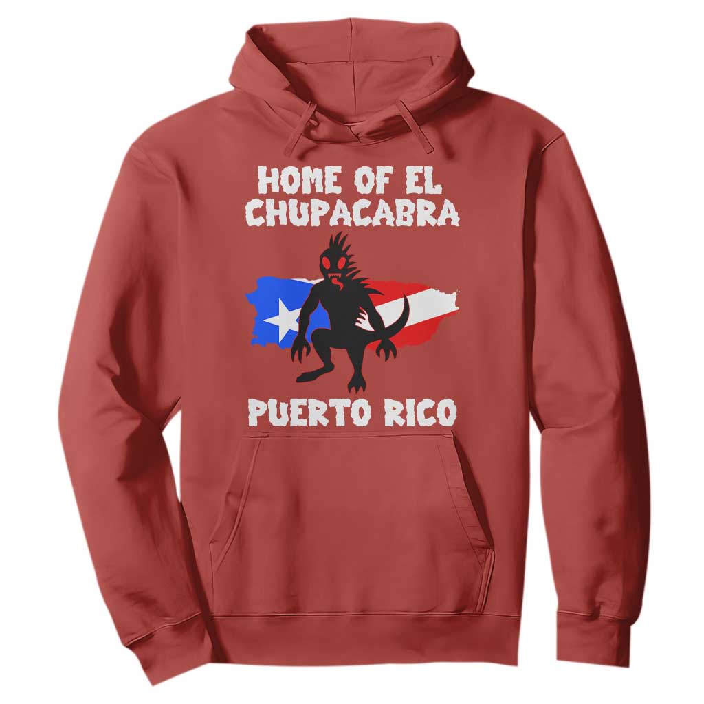 Chupacabra Hoodie Home Of Puerto Rico Legend Gothic Horror Gift TS12 Red Print Your Wear
