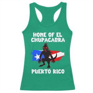 Chupacabra Racerback Tank Top Home Of Puerto Rico Legend Gothic Horror Gift TS12 Irish Green Print Your Wear