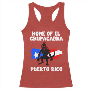 Chupacabra Racerback Tank Top Home Of Puerto Rico Legend Gothic Horror Gift TS12 Red Print Your Wear