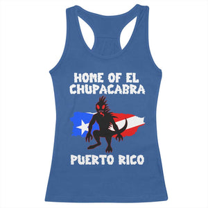 Chupacabra Racerback Tank Top Home Of Puerto Rico Legend Gothic Horror Gift TS12 Royal Blue Print Your Wear
