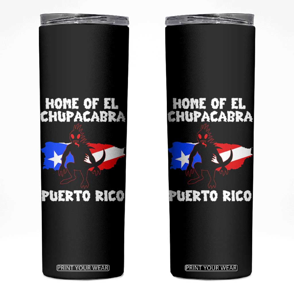 Chupacabra Skinny Tumbler Home Of Puerto Rico Legend Gothic Horror Gift TS12 Black Print Your Wear