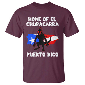 Chupacabra T Shirt Home Of Puerto Rico Legend Gothic Horror Gift TS12 Maroon Print Your Wear