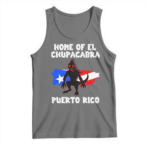 Chupacabra Tank Top Home Of Puerto Rico Legend Gothic Horror Gift TS12 Black Heather Print Your Wear