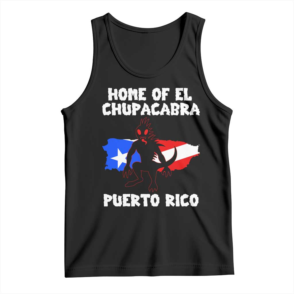 Chupacabra Tank Top Home Of Puerto Rico Legend Gothic Horror Gift TS12 Black Print Your Wear