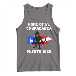 Chupacabra Tank Top Home Of Puerto Rico Legend Gothic Horror Gift TS12 Deep Heather Print Your Wear