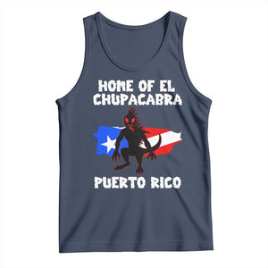 Chupacabra Tank Top Home Of Puerto Rico Legend Gothic Horror Gift TS12 Navy Print Your Wear