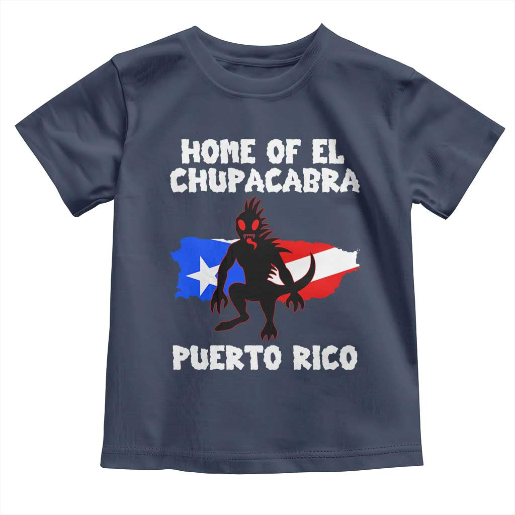 Chupacabra Toddler T Shirt Home Of Puerto Rico Legend Gothic Horror Gift TS12 Navy Print Your Wear