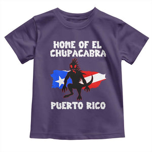 Chupacabra Toddler T Shirt Home Of Puerto Rico Legend Gothic Horror Gift TS12 Purple Print Your Wear