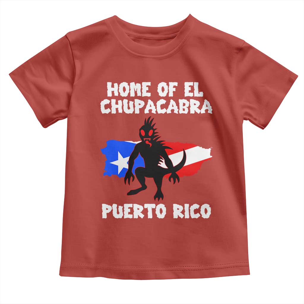 Chupacabra Toddler T Shirt Home Of Puerto Rico Legend Gothic Horror Gift TS12 Red Print Your Wear