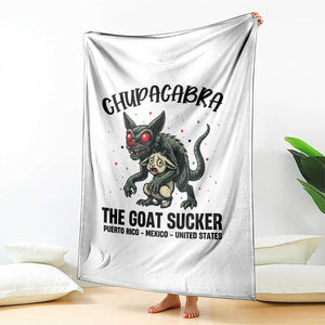 Chupacabra Throw Blanket The Goat Sucker Vintage Horror Cryptid Gift TS12 Print Your Wear