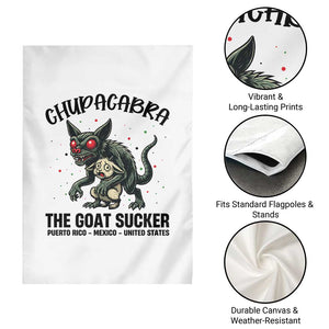 Chupacabra Garden Flag The Goat Sucker Vintage Horror Cryptid Gift TS12 Print Your Wear