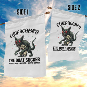 Chupacabra Garden Flag The Goat Sucker Vintage Horror Cryptid Gift TS12 Print Your Wear