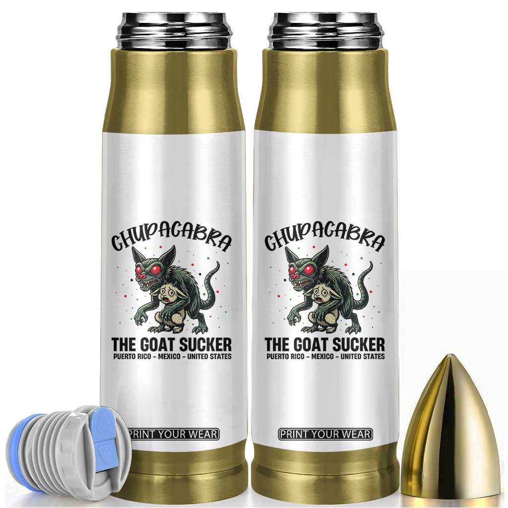 Chupacabra Bullet Tumbler The Goat Sucker Vintage Horror Cryptid Gift TS12 White Print Your Wear