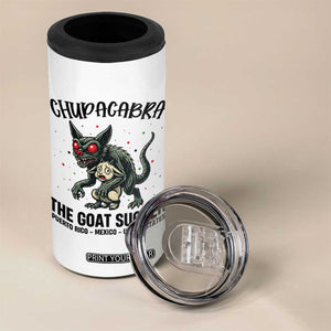 Chupacabra 4 in 1 Can Cooler Tumbler The Goat Sucker Vintage Horror Cryptid Gift TS12 Print Your Wear
