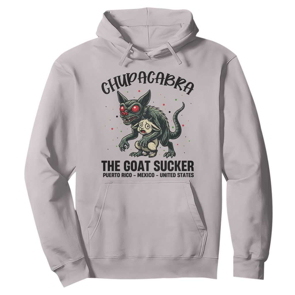 Chupacabra Hoodie The Goat Sucker Vintage Horror Cryptid Gift TS12 Ice Gray Print Your Wear