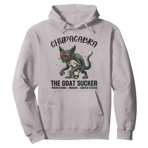 Chupacabra Hoodie The Goat Sucker Vintage Horror Cryptid Gift TS12 Ice Gray Print Your Wear