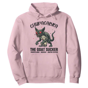 Chupacabra Hoodie The Goat Sucker Vintage Horror Cryptid Gift TS12 Light Pink Print Your Wear
