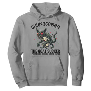Chupacabra Hoodie The Goat Sucker Vintage Horror Cryptid Gift TS12 Sport Gray Print Your Wear