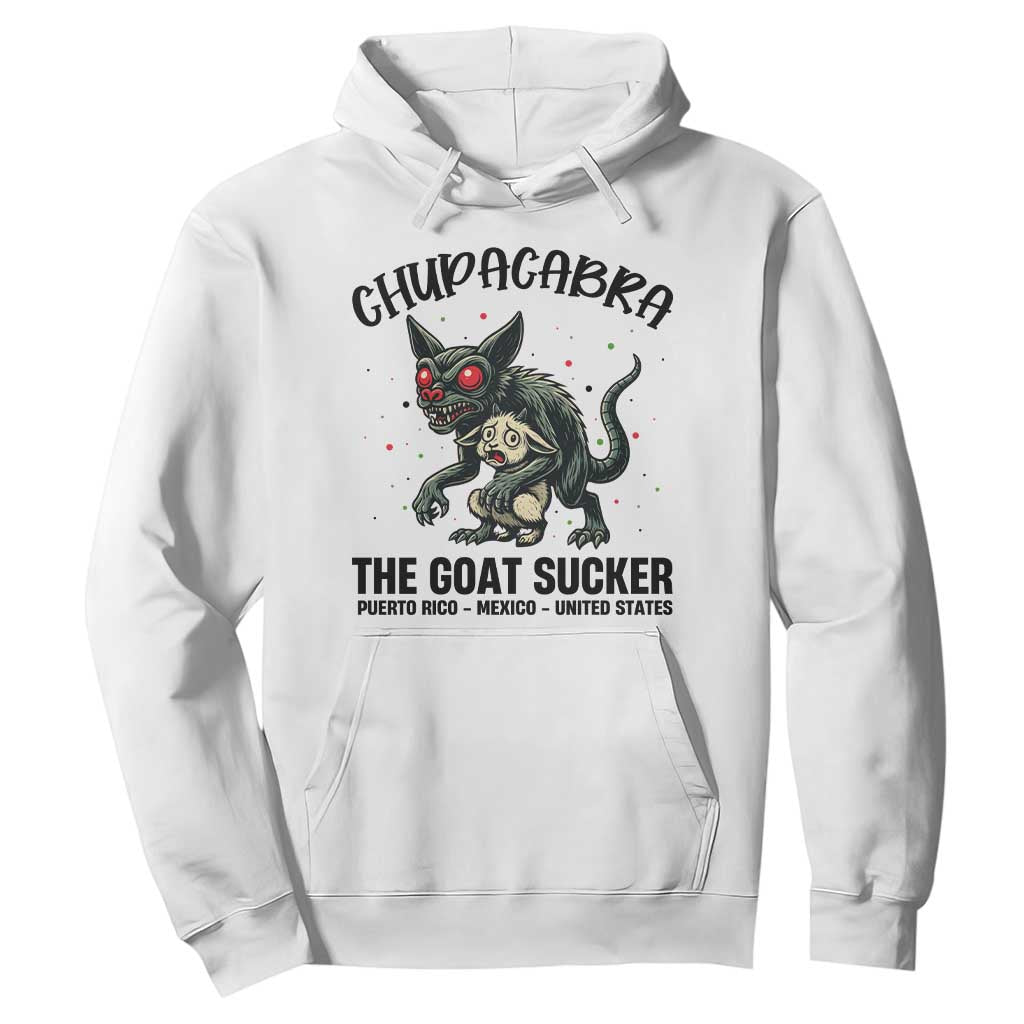 Chupacabra Hoodie The Goat Sucker Vintage Horror Cryptid Gift TS12 White Print Your Wear