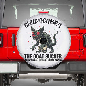 Chupacabra Spare Tire Cover The Goat Sucker Vintage Horror Cryptid Gift TS12 White Print Your Wear
