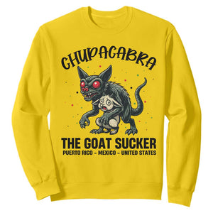 Chupacabra Sweatshirt The Goat Sucker Vintage Horror Cryptid Gift TS12 Daisy Print Your Wear