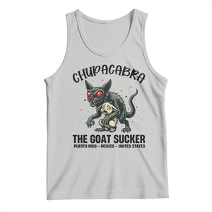 Chupacabra Tank Top The Goat Sucker Vintage Horror Cryptid Gift TS12 Ash Print Your Wear