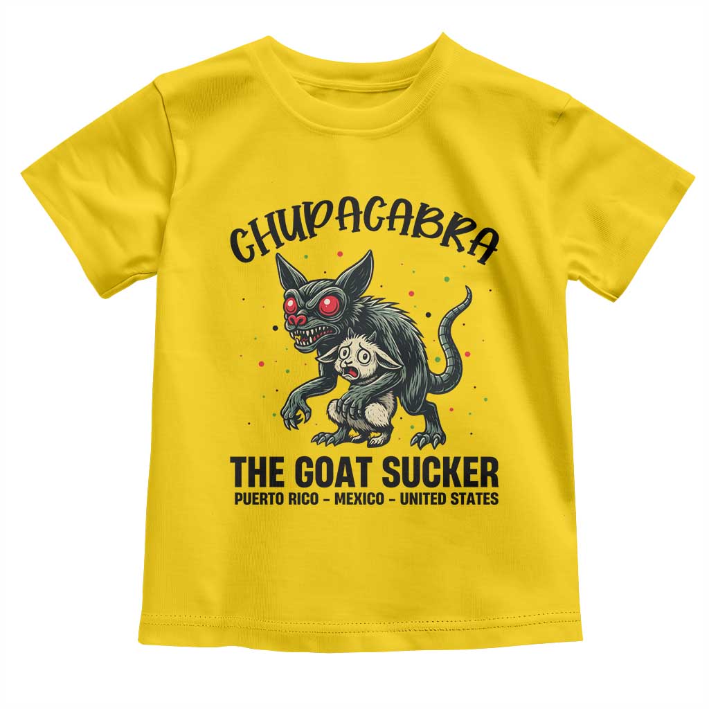Chupacabra Toddler T Shirt The Goat Sucker Vintage Horror Cryptid Gift TS12 Daisy Print Your Wear