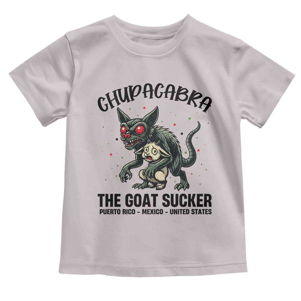 Chupacabra Toddler T Shirt The Goat Sucker Vintage Horror Cryptid Gift TS12 Ice Gray Print Your Wear