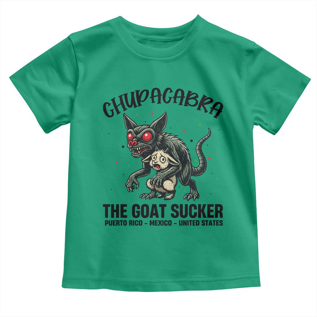Chupacabra Toddler T Shirt The Goat Sucker Vintage Horror Cryptid Gift TS12 Irish Green Print Your Wear