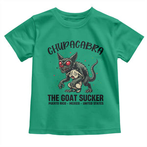 Chupacabra Toddler T Shirt The Goat Sucker Vintage Horror Cryptid Gift TS12 Irish Green Print Your Wear