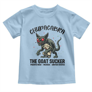 Chupacabra Toddler T Shirt The Goat Sucker Vintage Horror Cryptid Gift TS12 Light Blue Print Your Wear